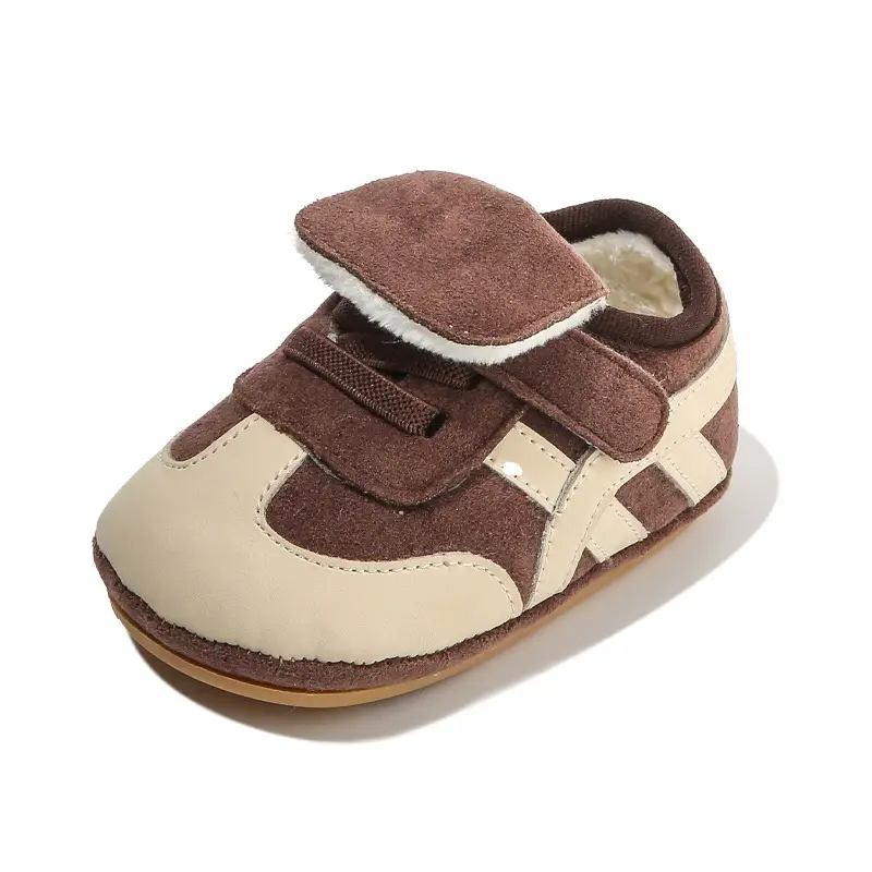 Autumn and winter new baby toddler shoes cotton shoes 6-12 months old baby shoes soft bottom baby warm fleece-lined - Image 7