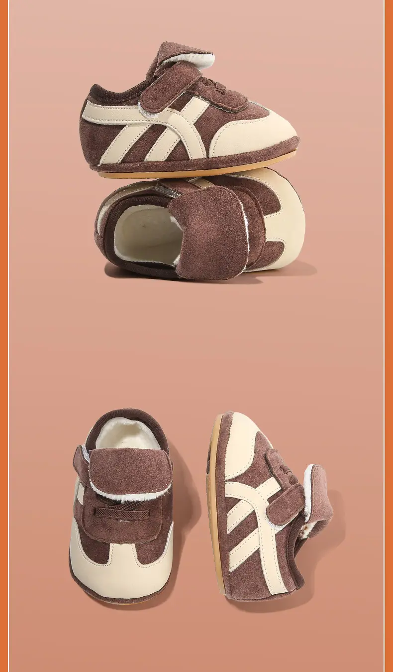 Autumn and winter new baby toddler shoes cotton shoes 6-12 months old baby shoes soft bottom baby warm fleece-lined — feature 24
