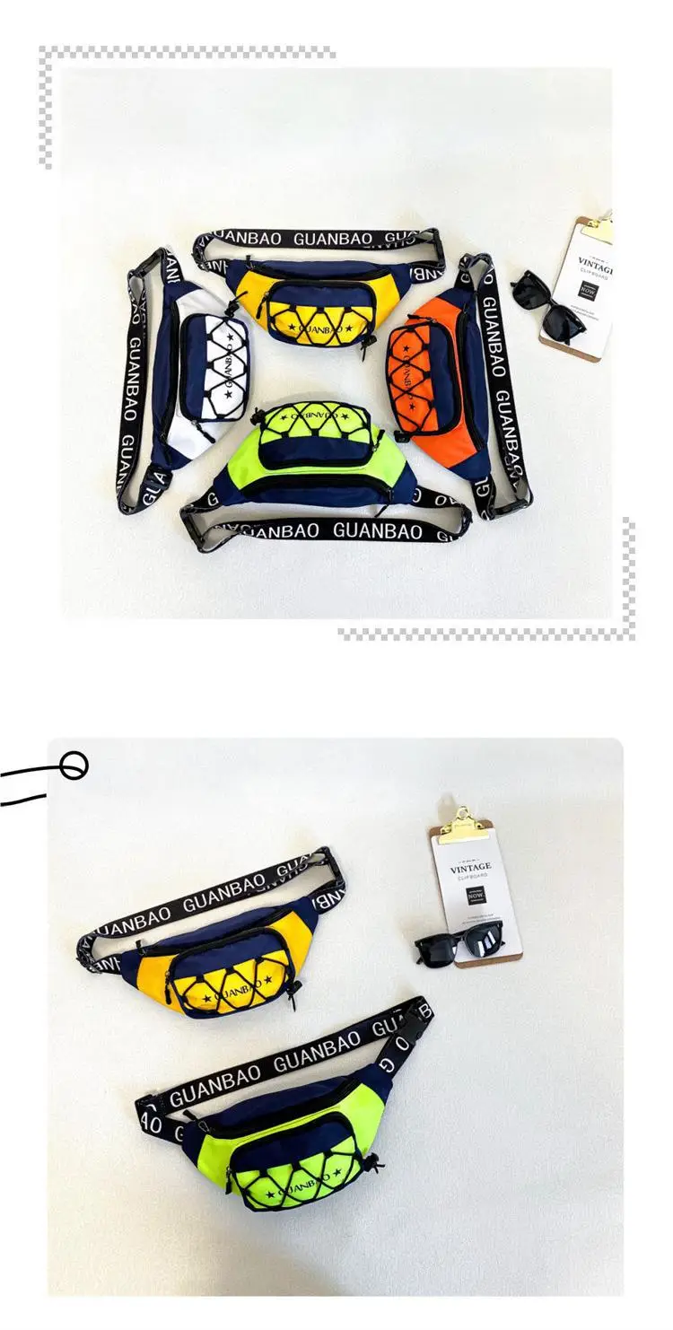 Kids Crossbody Bag Neon Blue Black Street Dance Crossbody — feature 13