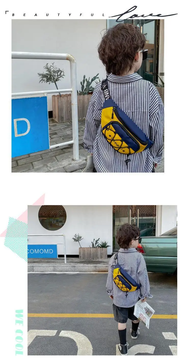 Kids Crossbody Bag Neon Blue Black Street Dance Crossbody — feature 5