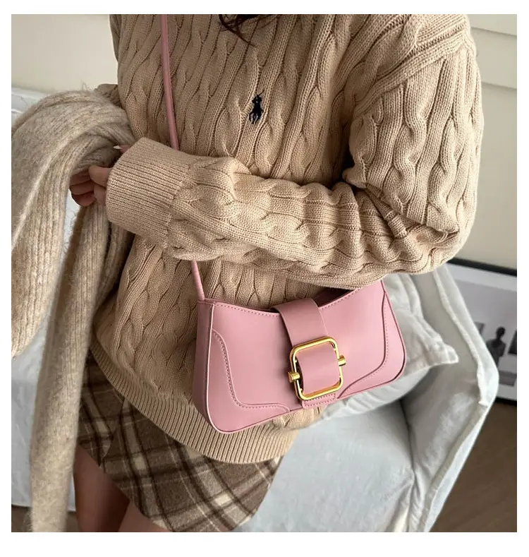 Women's Pink Rhinestone Bow Crossbody Bag — feature 10