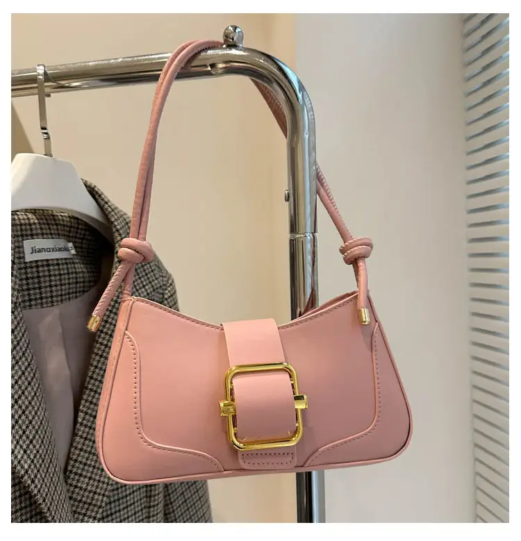 Women's Pink Rhinestone Bow Crossbody Bag - Image 4