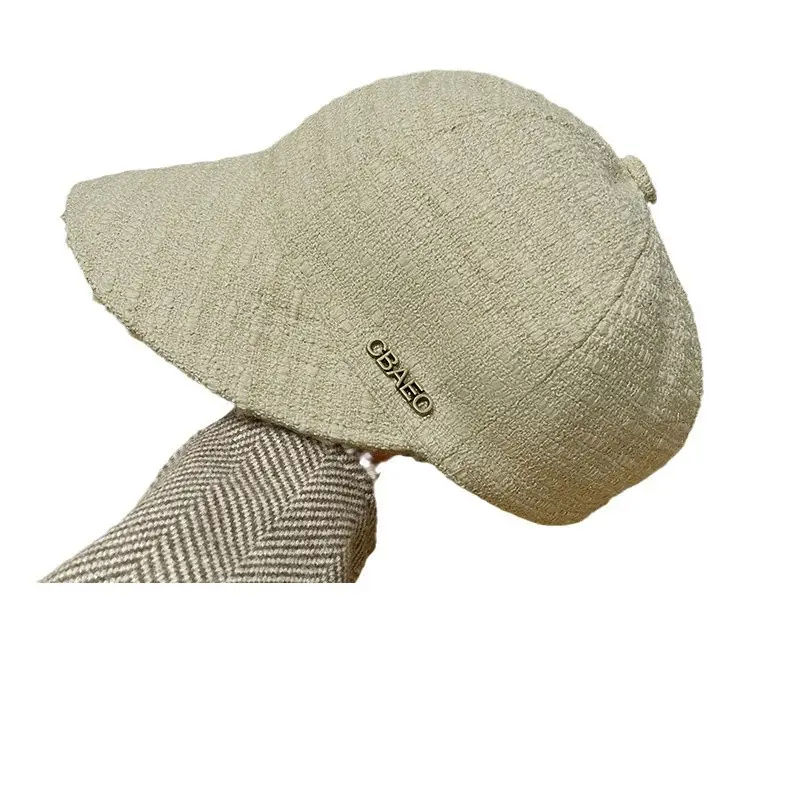 Women's Black Wide Brim Warm Cap 540cm - Image 8