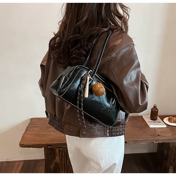 Women's Wine Red Shoulder Bag 2024 Autumn Winter — feature 16
