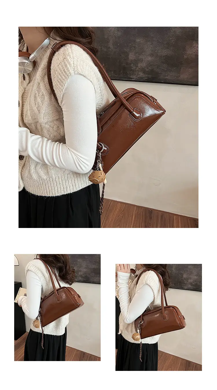 Women's Wine Red Shoulder Bag 2024 Autumn Winter — feature 24