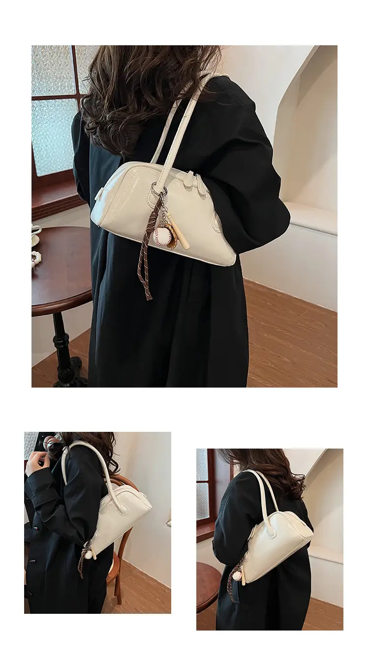 Women's Wine Red Shoulder Bag 2024 Autumn Winter — feature 28