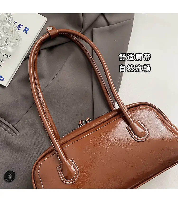 Women's Wine Red Shoulder Bag 2024 Autumn Winter — feature 3