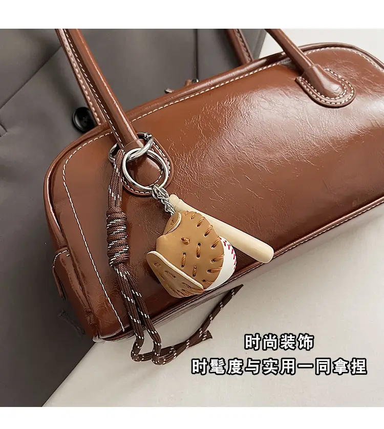 Women's Wine Red Shoulder Bag 2024 Autumn Winter — feature 5