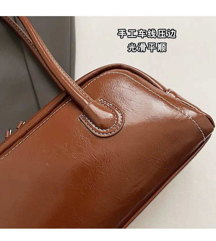 Women's Wine Red Shoulder Bag 2024 Autumn Winter — feature 7