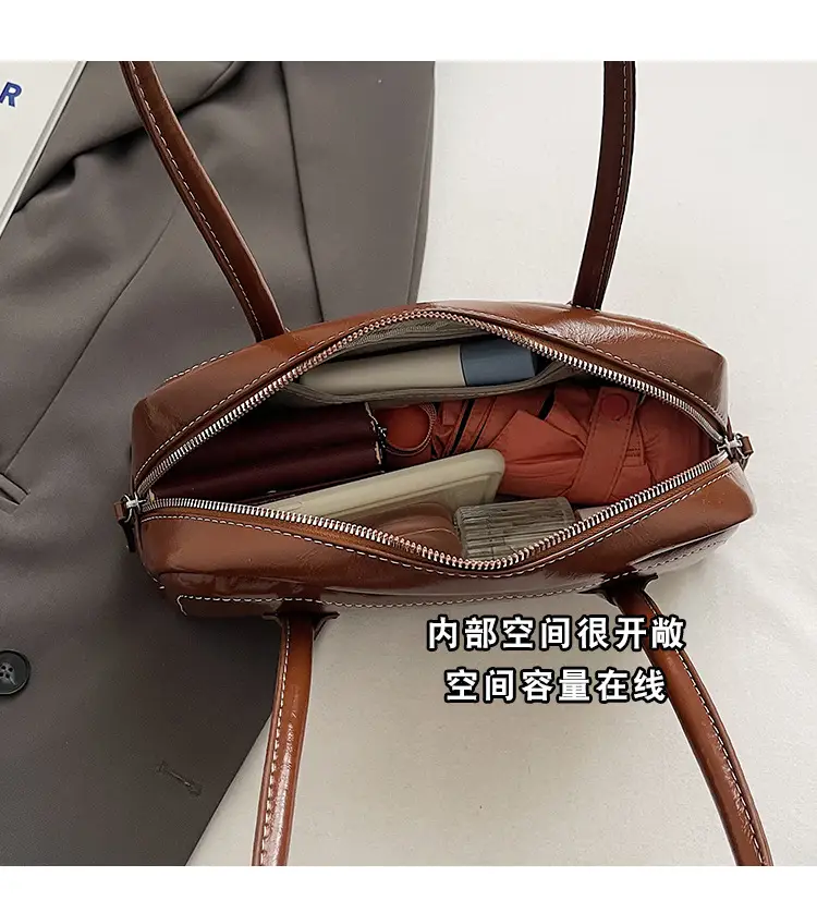 Women's Wine Red Shoulder Bag 2024 Autumn Winter — feature 8