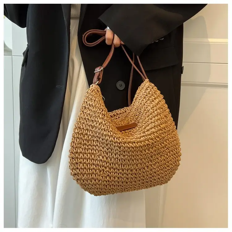 Straw Crossbody Bag for Women, Large Capacity, New Arrival - Image 7