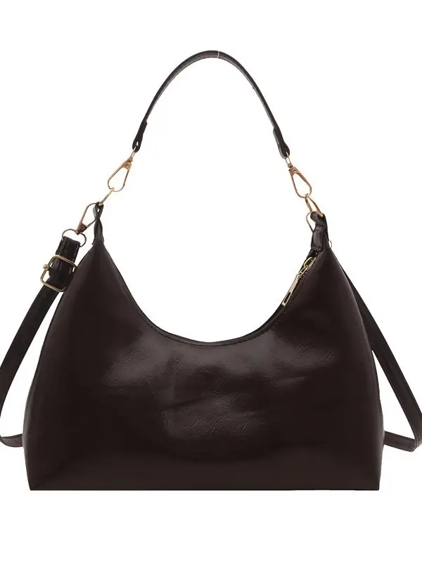 Women's Brown Leather Crossbody Bag 2024 New Autumn Winter - Image 9