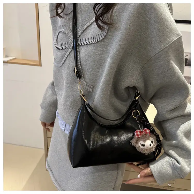 Women's Brown Leather Crossbody Bag 2024 New Autumn Winter — feature 14