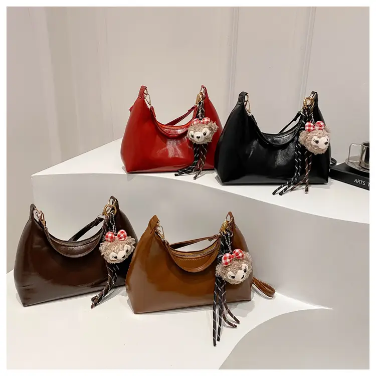 Women's Brown Leather Crossbody Bag 2024 New Autumn Winter — feature 19