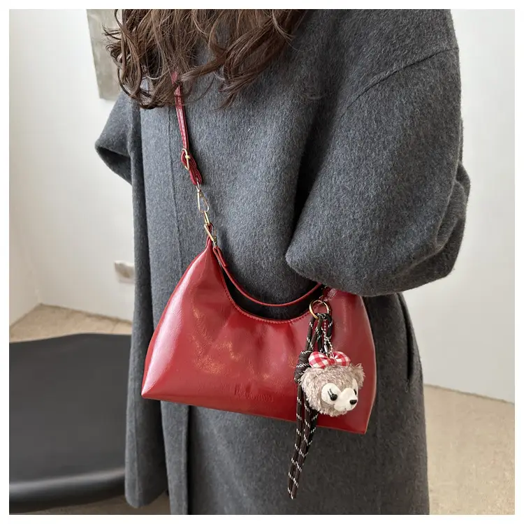 Women's Brown Leather Crossbody Bag 2024 New Autumn Winter — feature 7