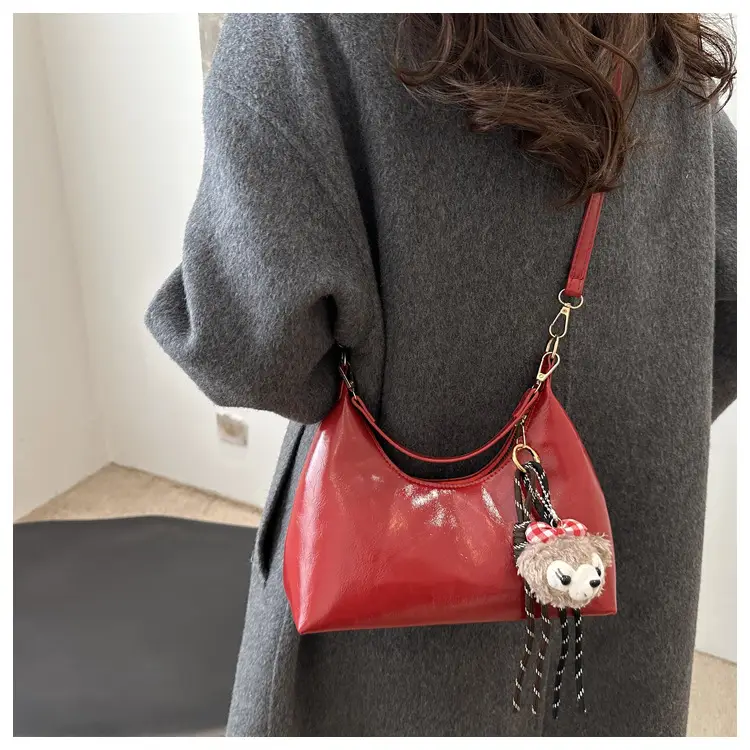 Women's Brown Leather Crossbody Bag 2024 New Autumn Winter — feature 8