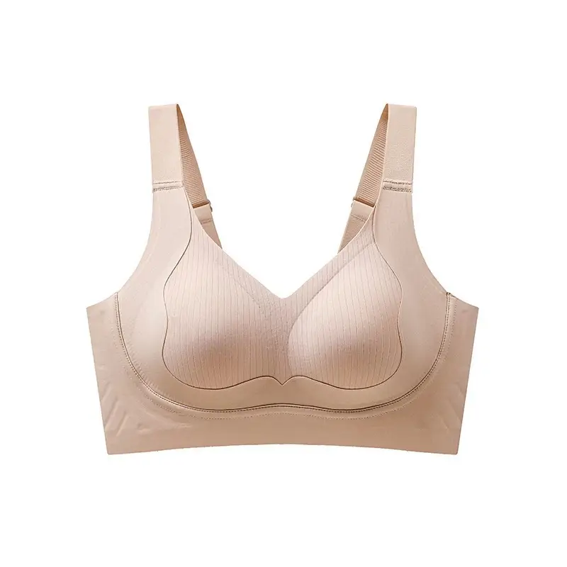Traceless Underwear Women's Push-up Small Chest Anti-sagging Parammary Breast Soft Support Landing Comfortable Adjustable Autumn and Winter Bra