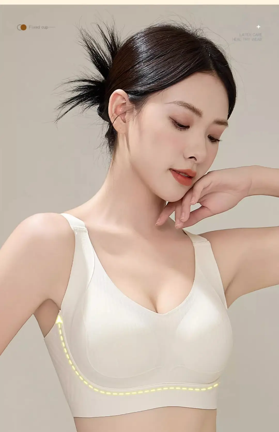Traceless Underwear Women's Push-up Small Chest Anti-sagging Parammary Breast Soft Support Landing Comfortable Adjustable Autumn and Winter Bra — feature 10