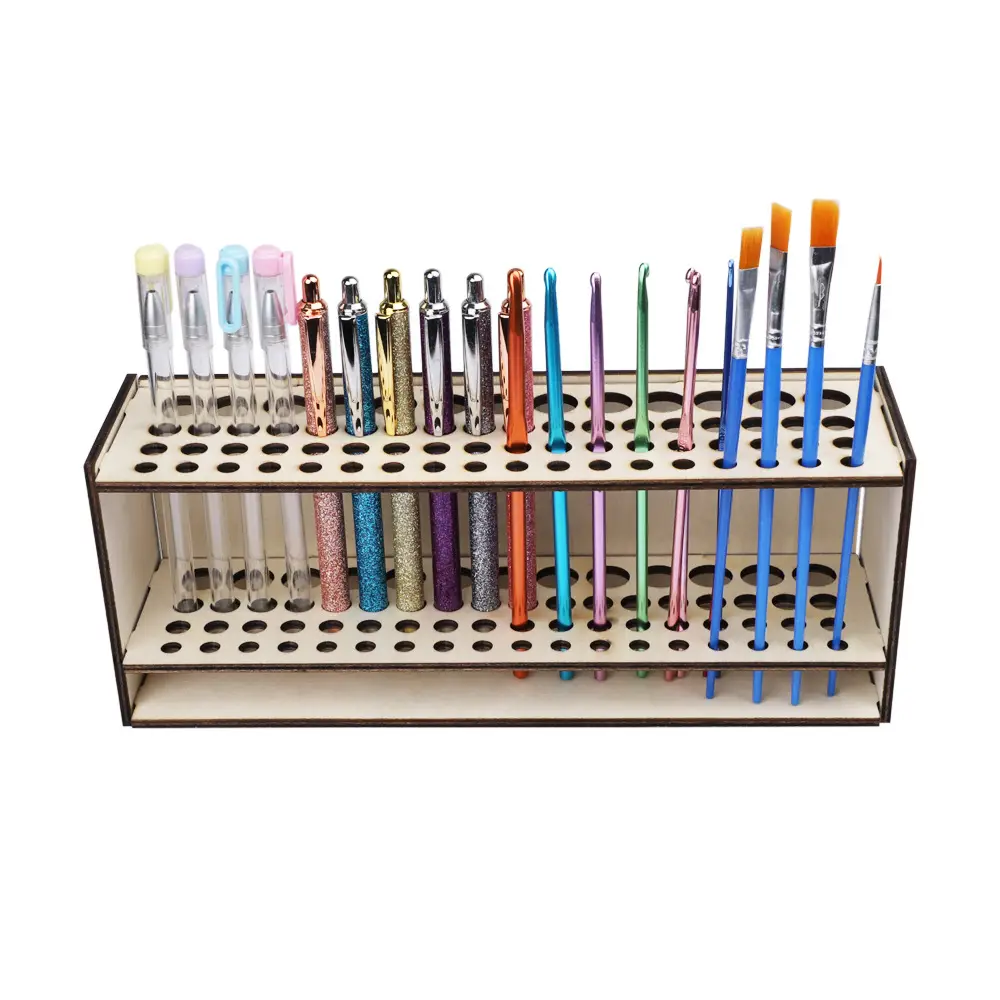 Vertical Detachable Wooden Storage Rack for Cosmetics Brushes — feature 7