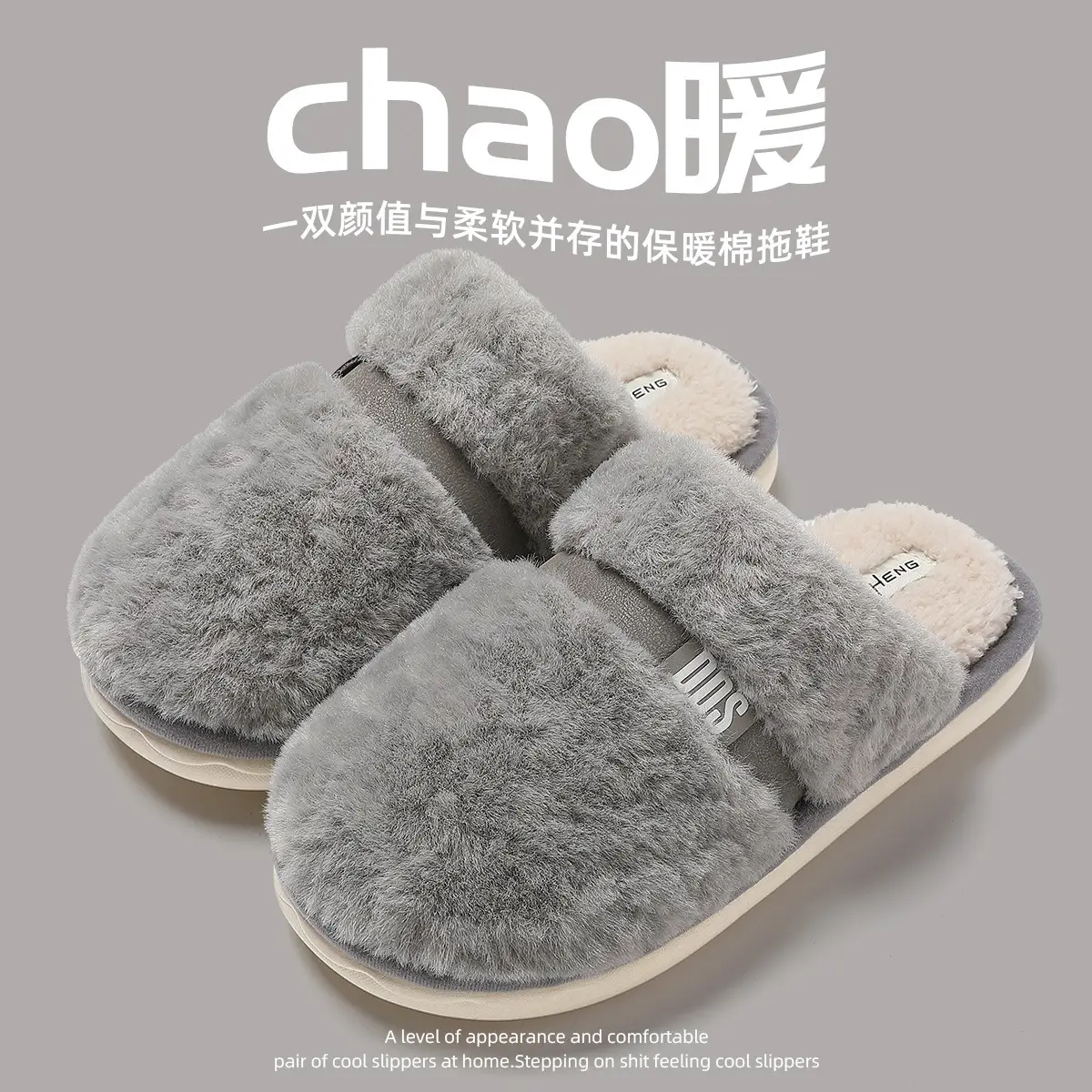 2024 New Cute Pink Bow Warm Cotton Slippers Women Winter - Image 7