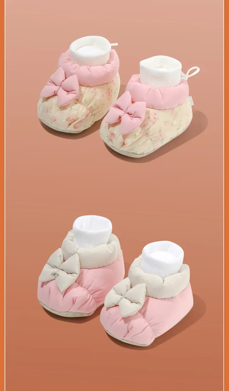 winter newborn baby shoes socks baby shoes June-December newborn shoes cotton shoes warm fleece-lined soft bottom — feature 22