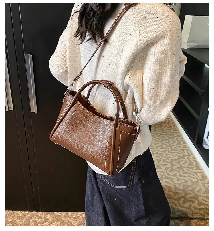 Black Cross-Border Retro Hand Bag for Women 2025 — feature 1