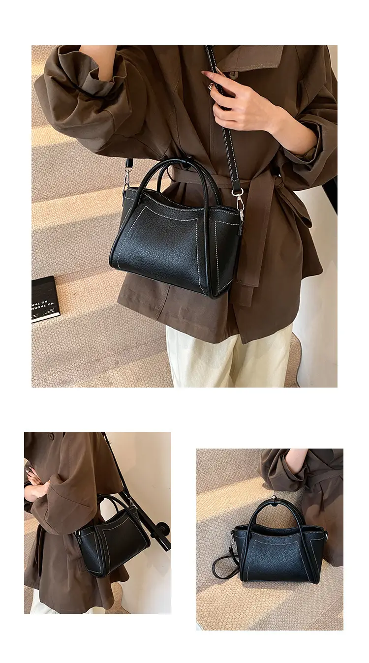 Black Cross-Border Retro Hand Bag for Women 2025 — feature 12