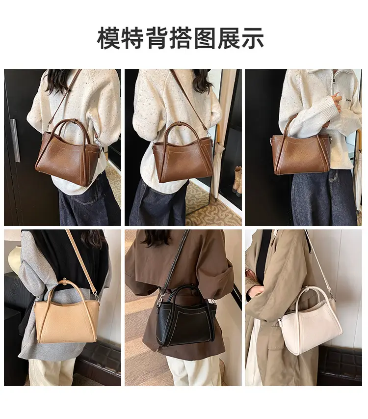 Black Cross-Border Retro Hand Bag for Women 2025 — feature 13