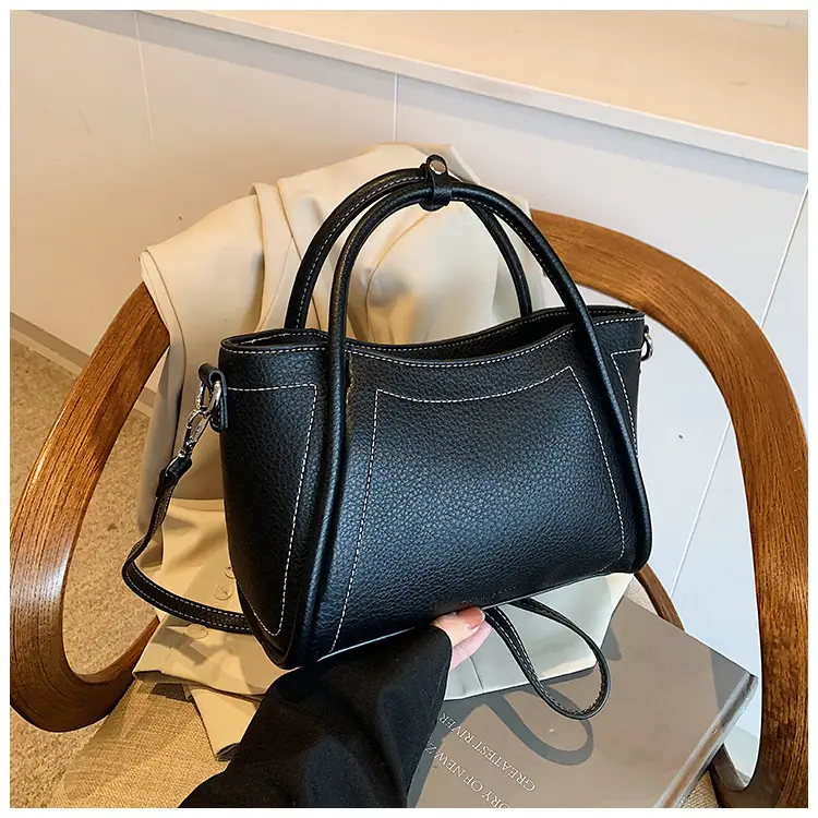 Black Cross-Border Retro Hand Bag for Women 2025 — feature 17