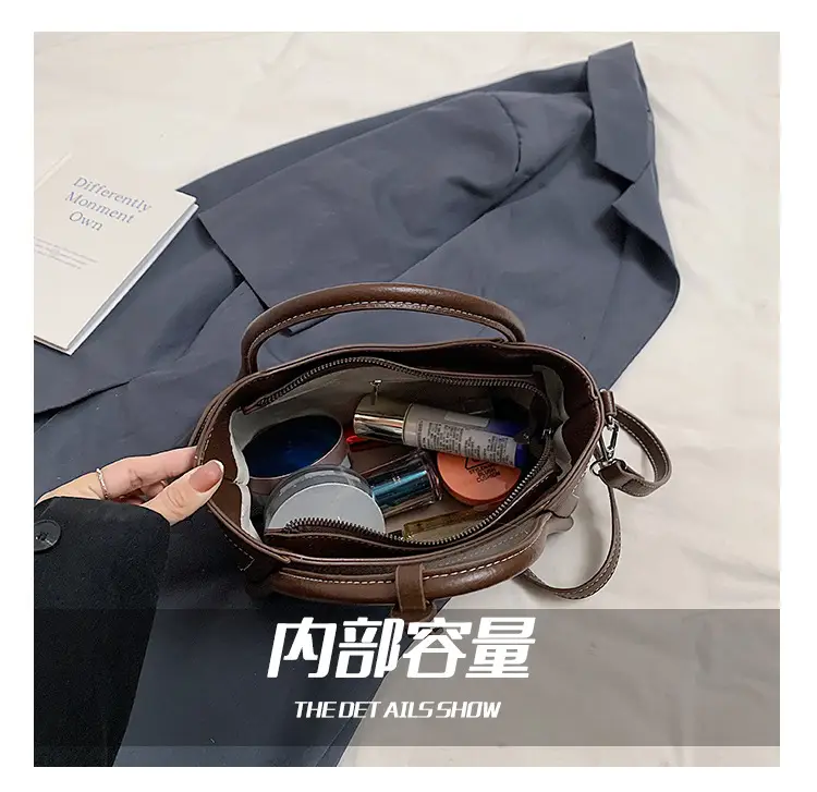 Black Cross-Border Retro Hand Bag for Women 2025 — feature 3