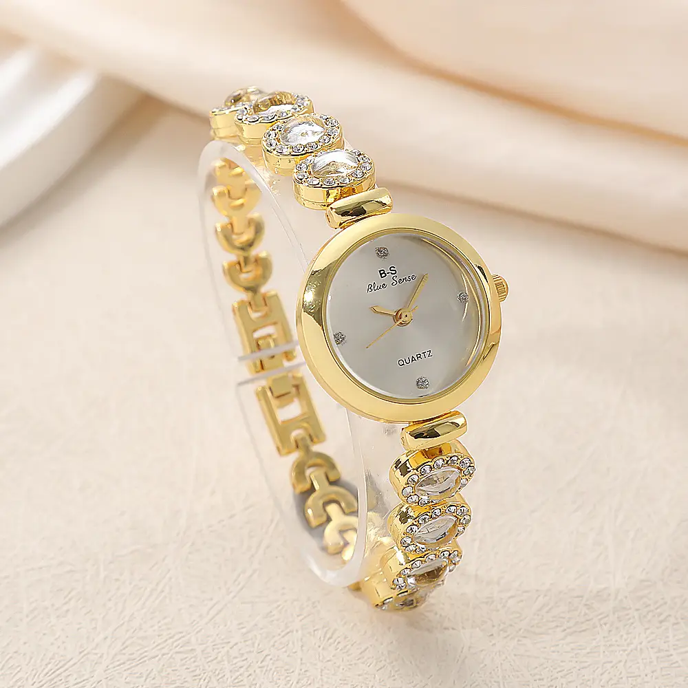 Popular Foreign Trade Item: Women's Watch with Diamonds, Light Luxury Jewelry Bracelet Watch, Fashionable Full Diamond Women's Student Bracelet Wristwatch