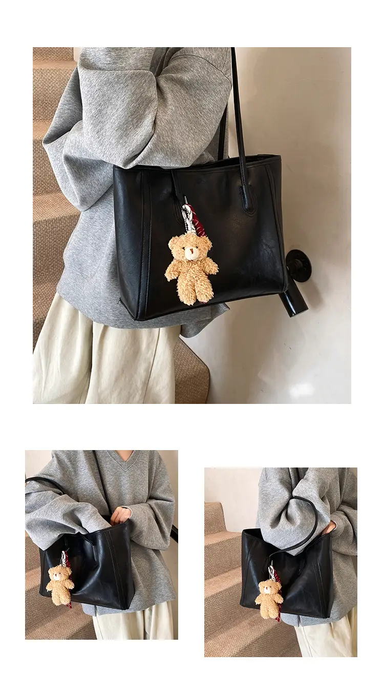 Women's Large Capacity Tan Shoulder Bag 2024 Winter Commute — feature 24