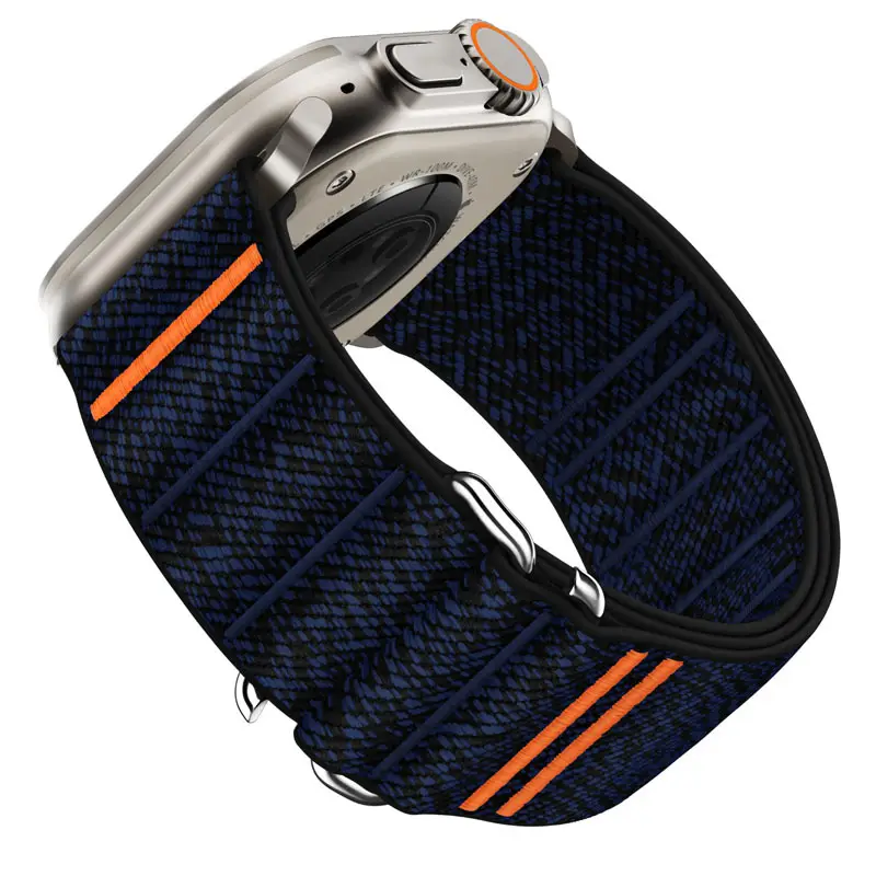 Travers Suitable for Apple Watch10 Apple Watch Elastic Nylon Strap Ultra Stainless Steel Buckle Strap