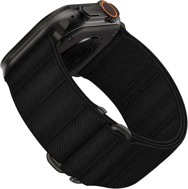 Travers Suitable for Apple Watch10 Apple Watch Elastic Nylon Strap Ultra Stainless Steel Buckle Strap