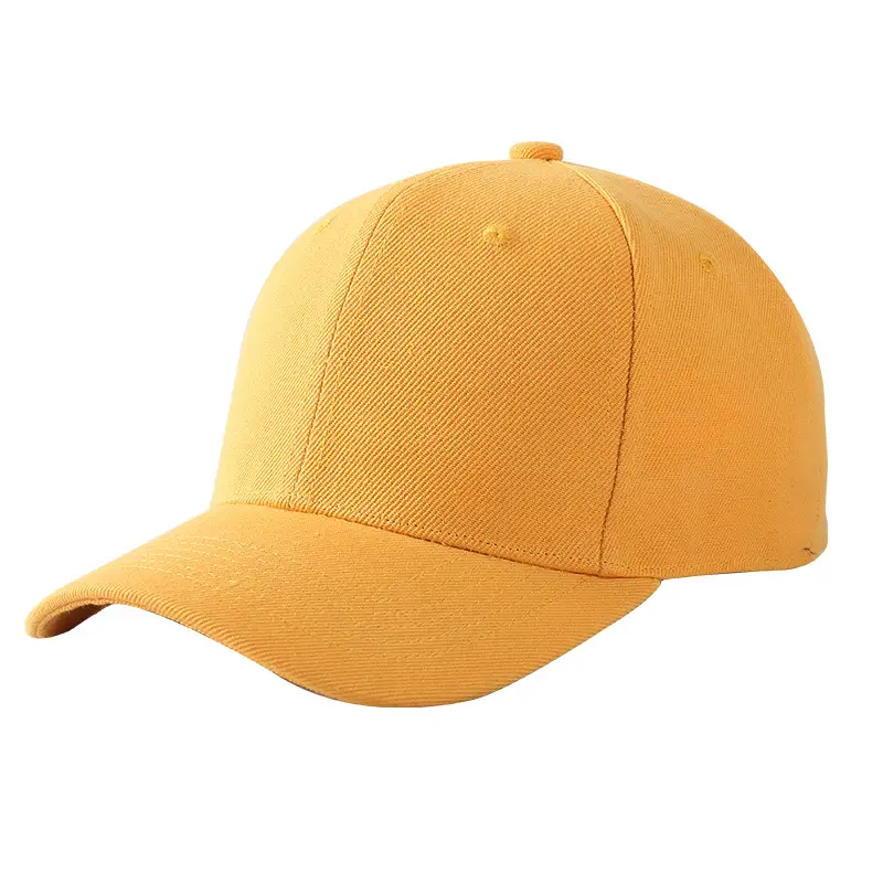 Yellow Korean Baseball Cap with Embroidery - Image 12