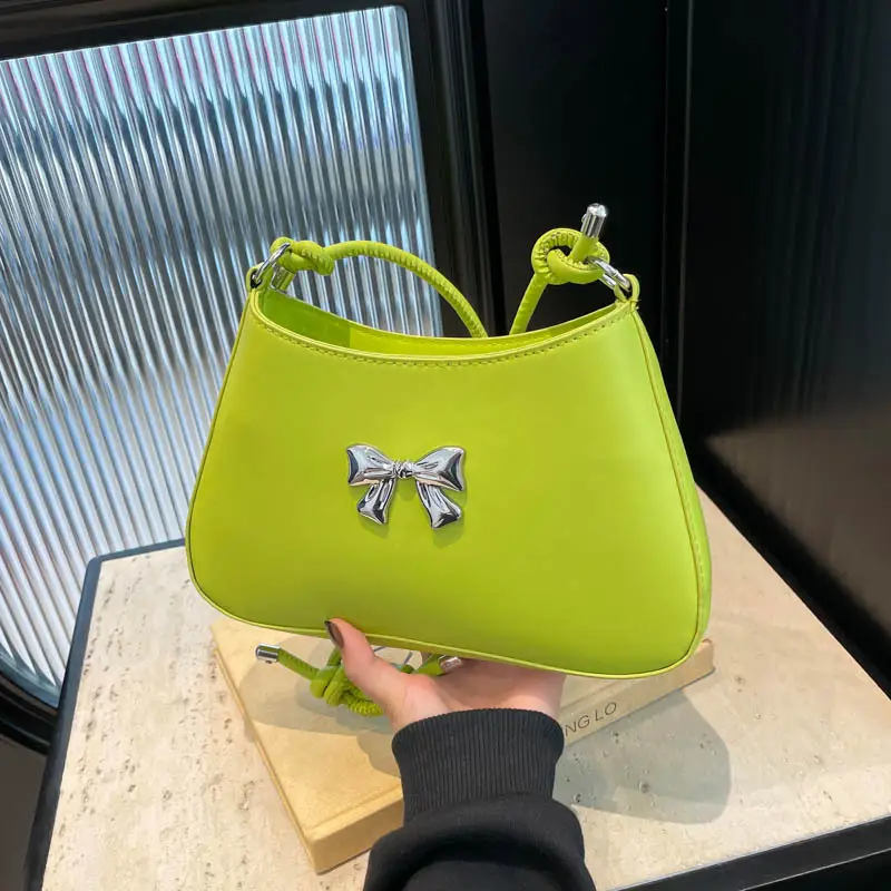 Black Knotted Shoulder Crossbody Bag for Women 2024 - Image 9