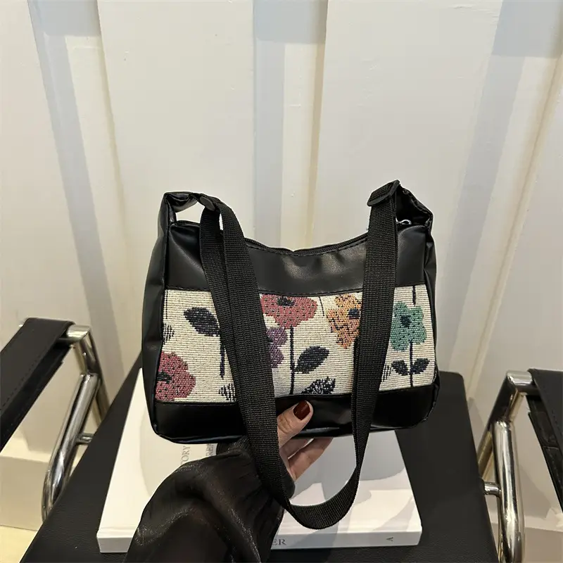 Women's Printed PU Shoulder Bag Large Capacity 2024 - Image 6