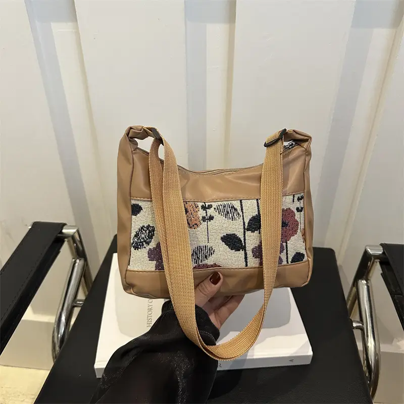 Women's Printed PU Shoulder Bag Large Capacity 2024 - Image 8