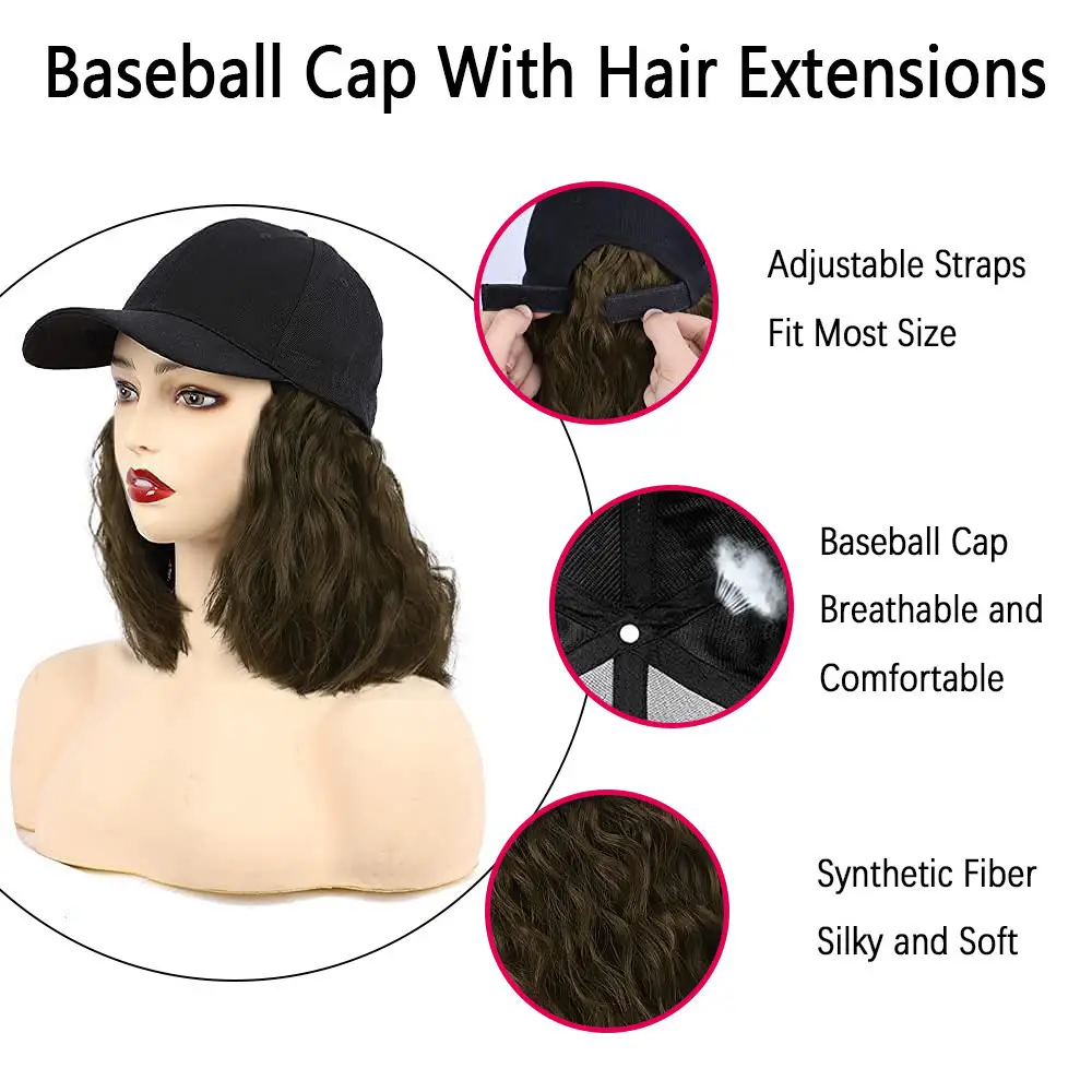 Black Wool Hairless Wig with Fluffy Texture — feature 7