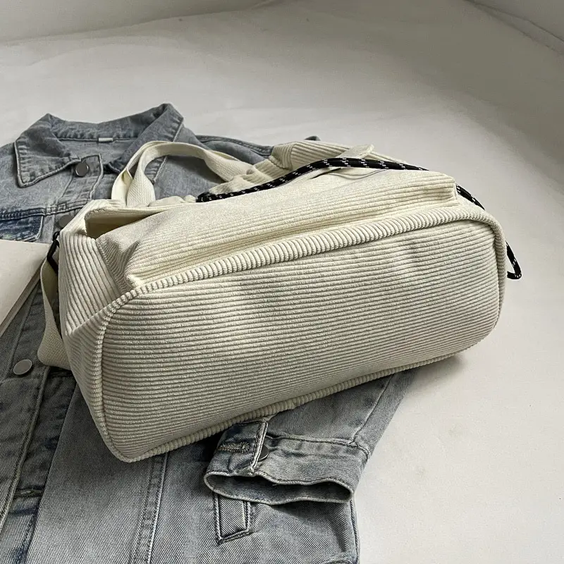 Purple Nylon Shoulder Bag for Women Autumn Winter College - Image 8