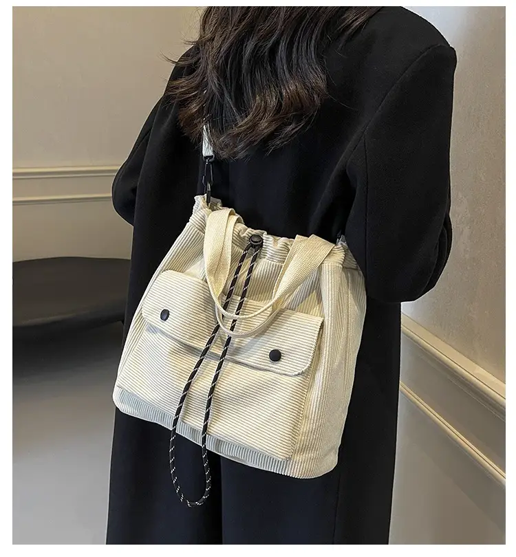 Purple Nylon Shoulder Bag for Women Autumn Winter College — feature 1