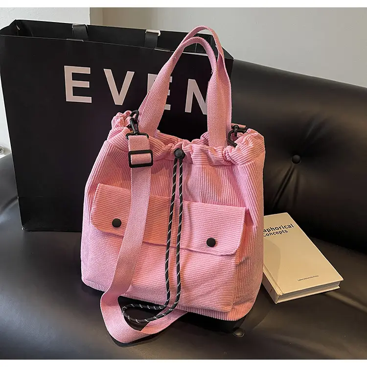 Purple Nylon Shoulder Bag for Women Autumn Winter College — feature 17