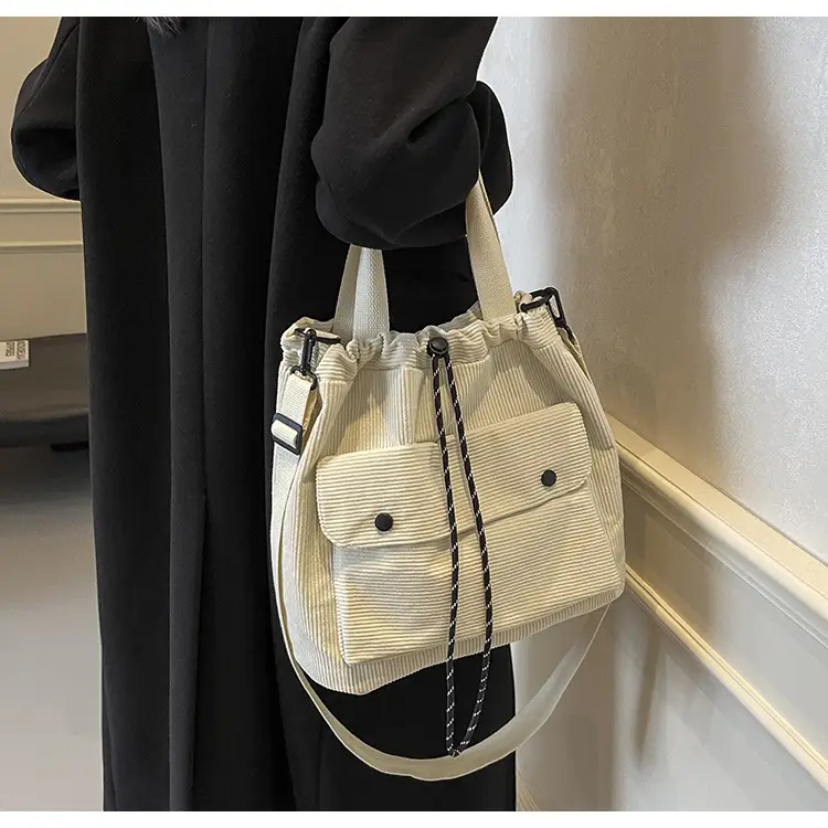 Purple Nylon Shoulder Bag for Women Autumn Winter College — feature 19