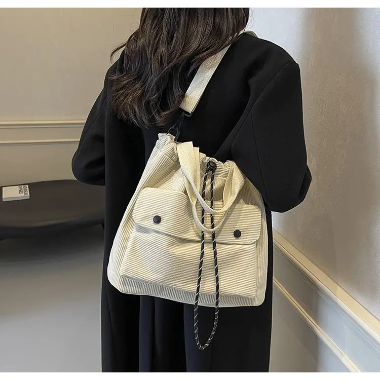 Purple Nylon Shoulder Bag for Women Autumn Winter College — feature 21