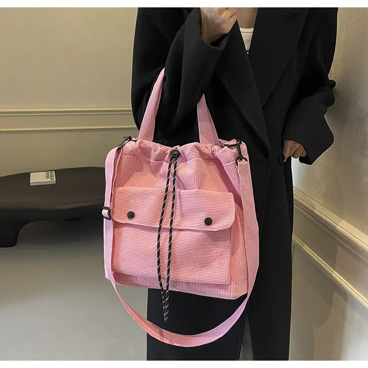 Purple Nylon Shoulder Bag for Women Autumn Winter College — feature 22