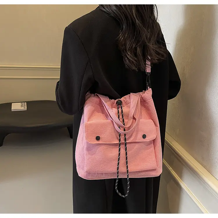 Purple Nylon Shoulder Bag for Women Autumn Winter College — feature 23