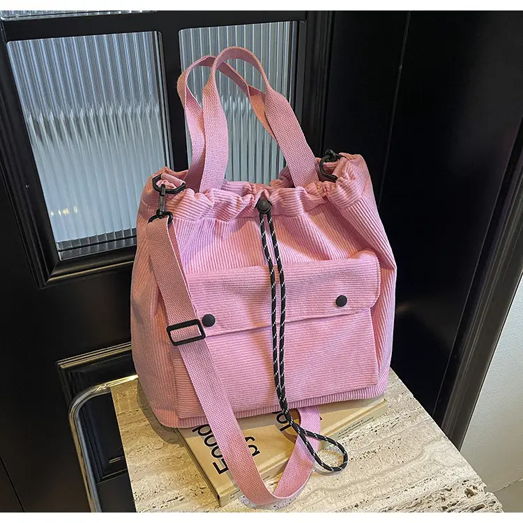 Purple Nylon Shoulder Bag for Women Autumn Winter College — feature 31