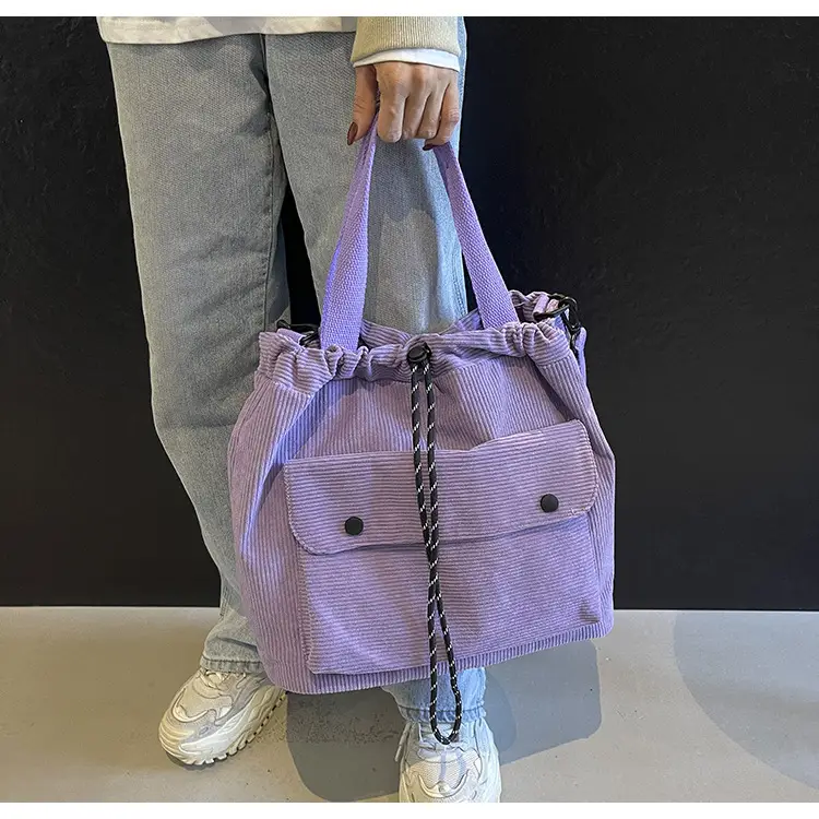 Purple Nylon Shoulder Bag for Women Autumn Winter College — feature 32