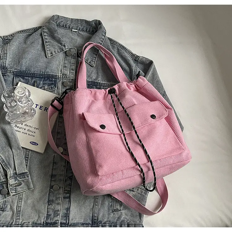 Purple Nylon Shoulder Bag for Women Autumn Winter College — feature 40