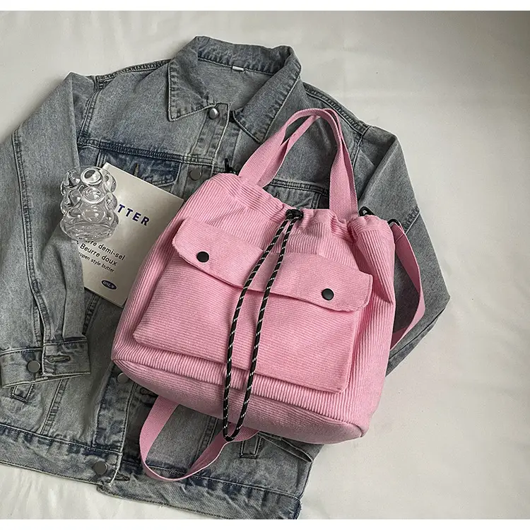Purple Nylon Shoulder Bag for Women Autumn Winter College — feature 41